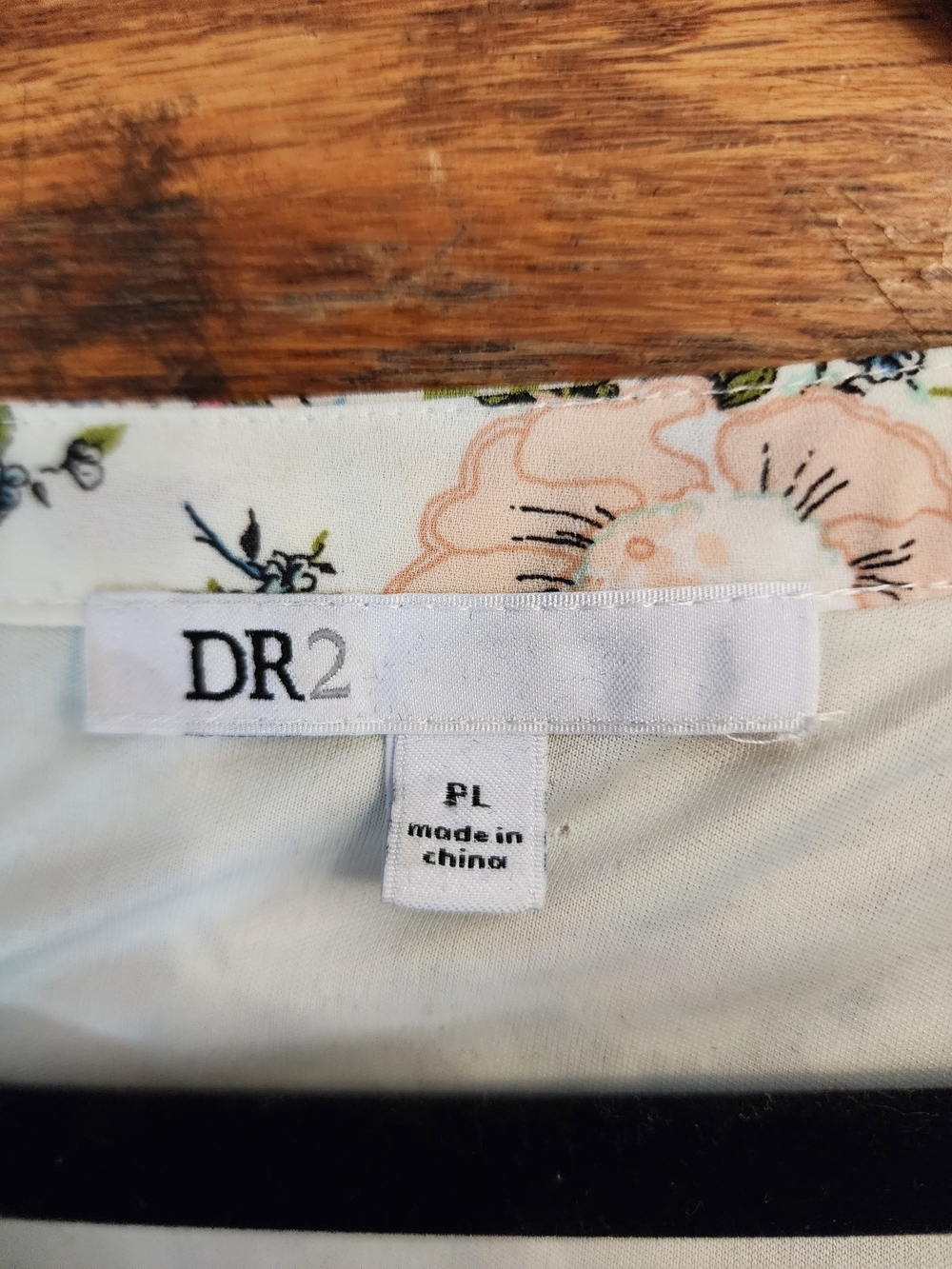 DR2 Cream Floral V-Neck Midi Dress - Picture 5 of 5